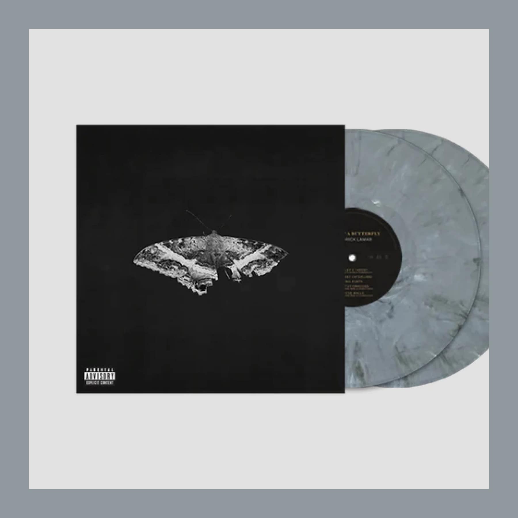 Kendrick Lamar To Pimp a Butterfly 10th anniversary double LP on graphite grey vinyl with the moth cover