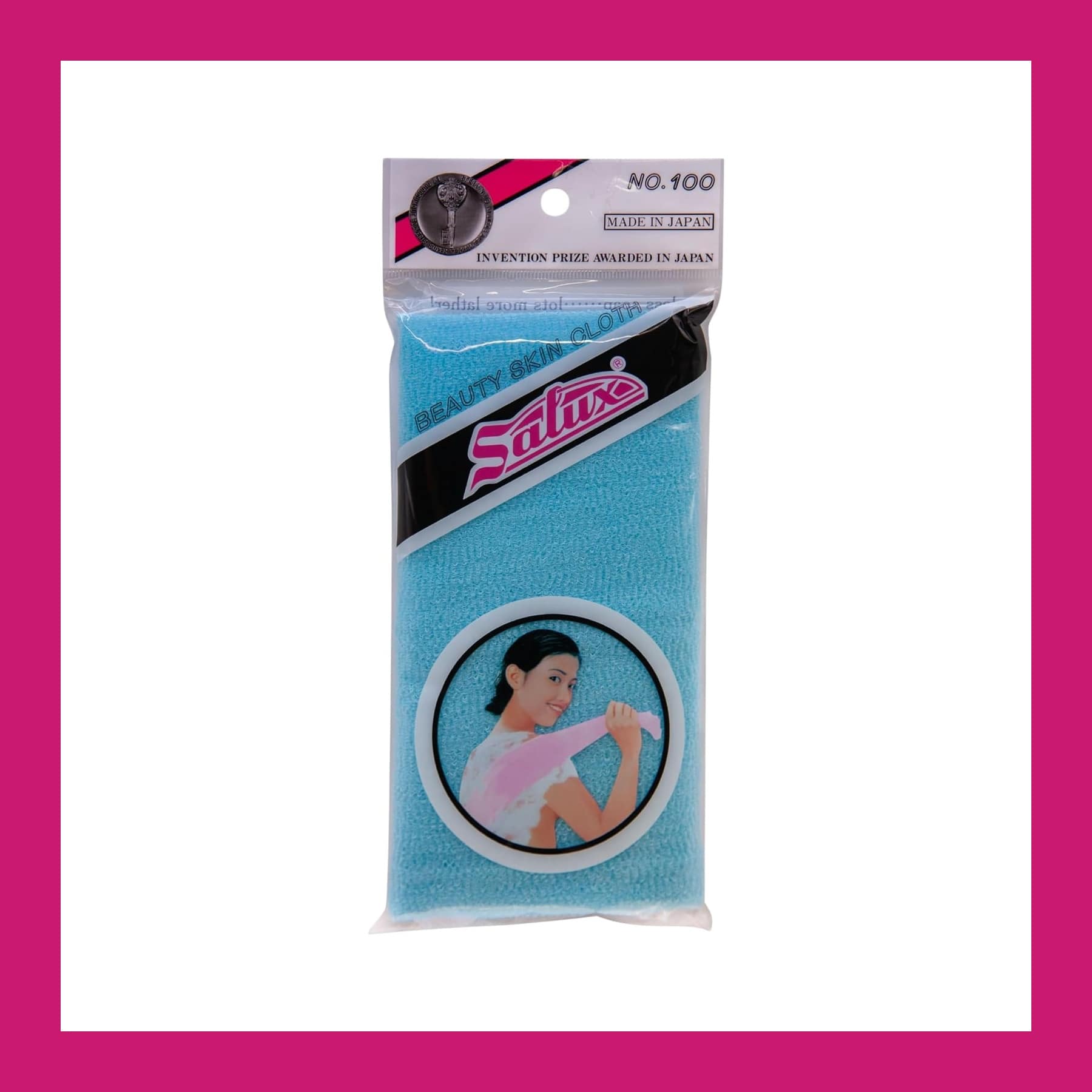 Salux Beauty Skin Cloth No.100 in blue, in its original packet marked Made in Japan