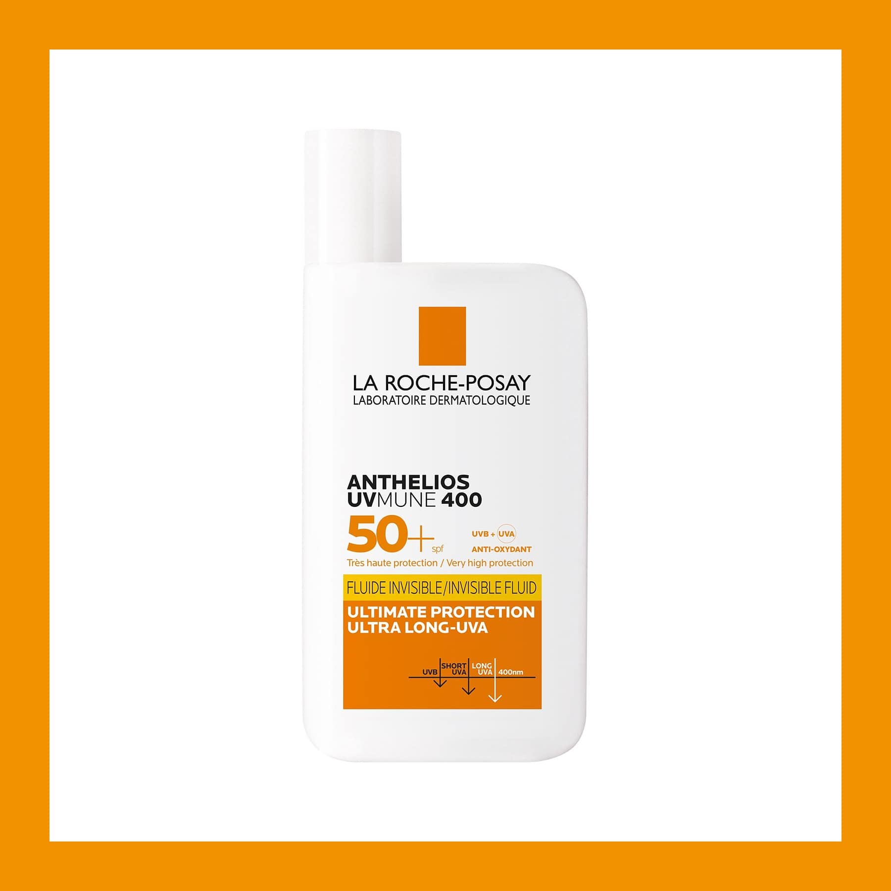 La Roche-Posay Anthelios UVmune 400 Invisible Fluid SPF50+ 50ml bottle