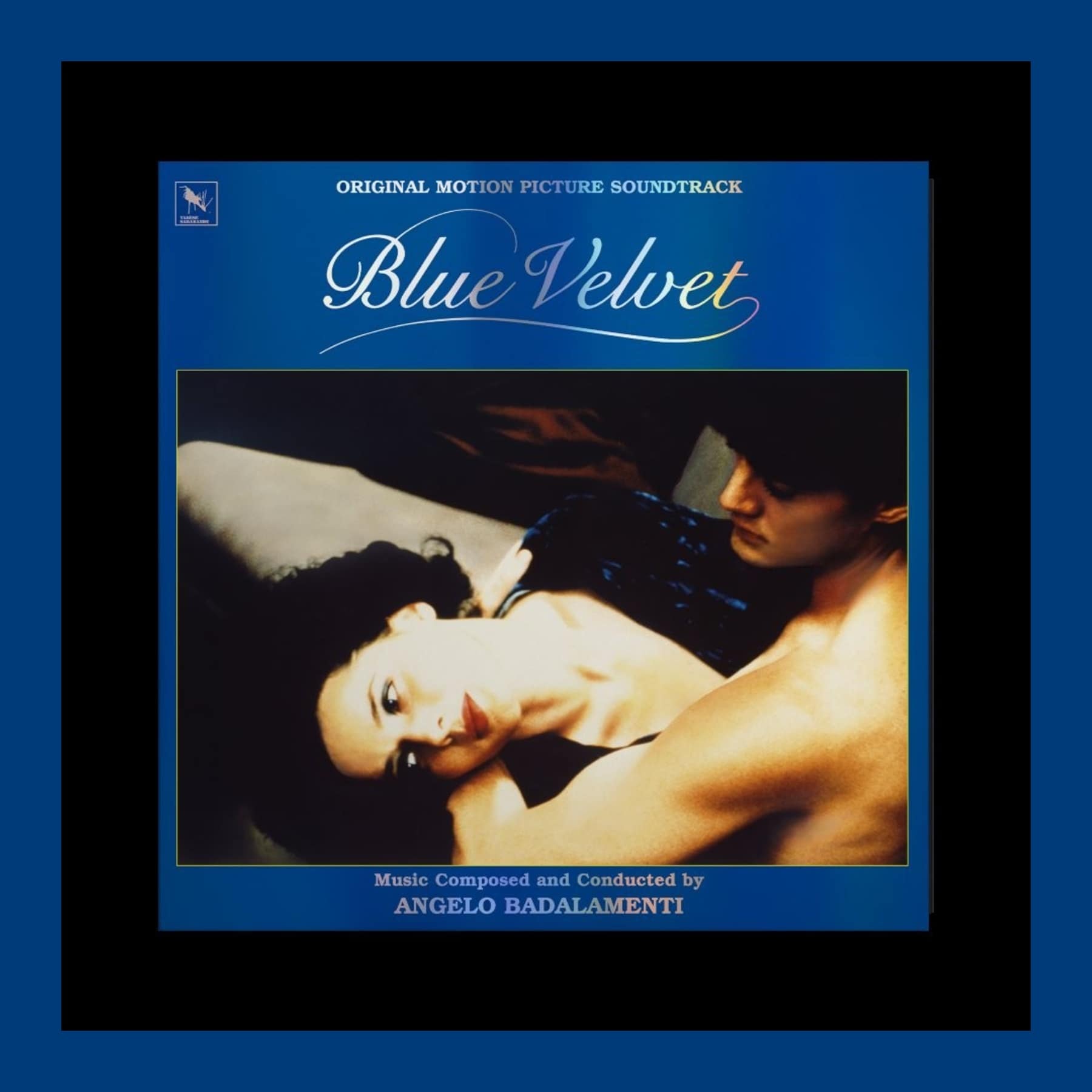 Blue Velvet original motion picture soundtrack album sleeve with music by Angelo Badalamenti