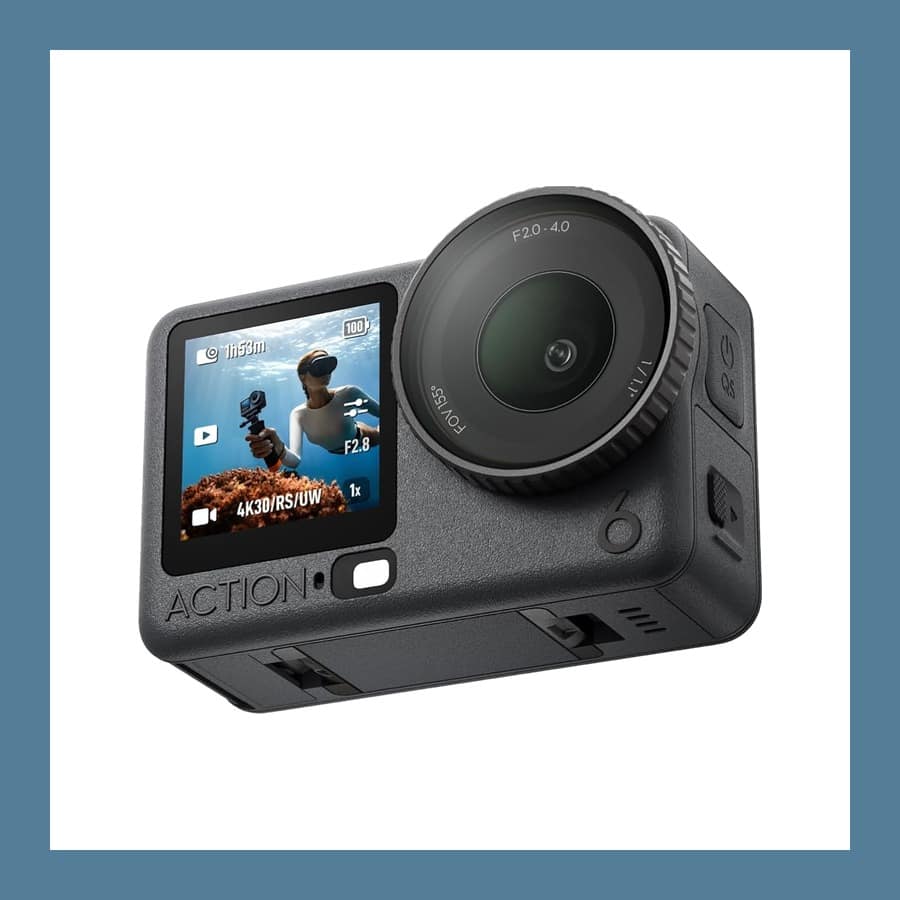 DJI Osmo Action 6 action camera with front and rear screens