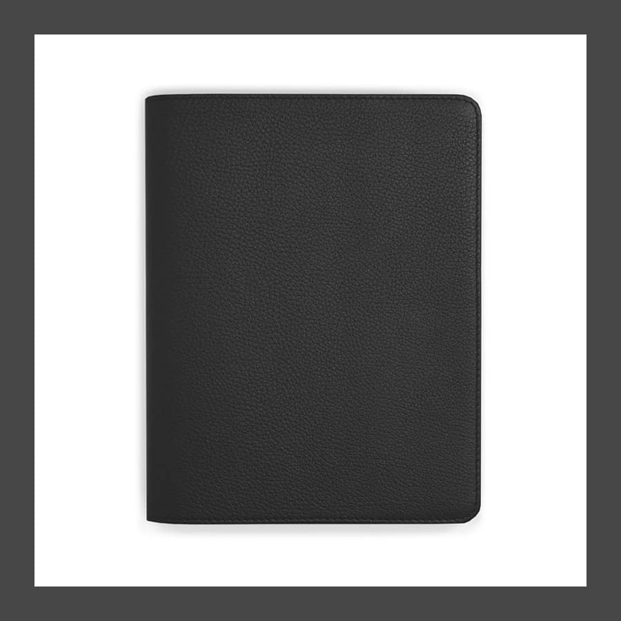 Black Bohemia Paper refillable leather notebook