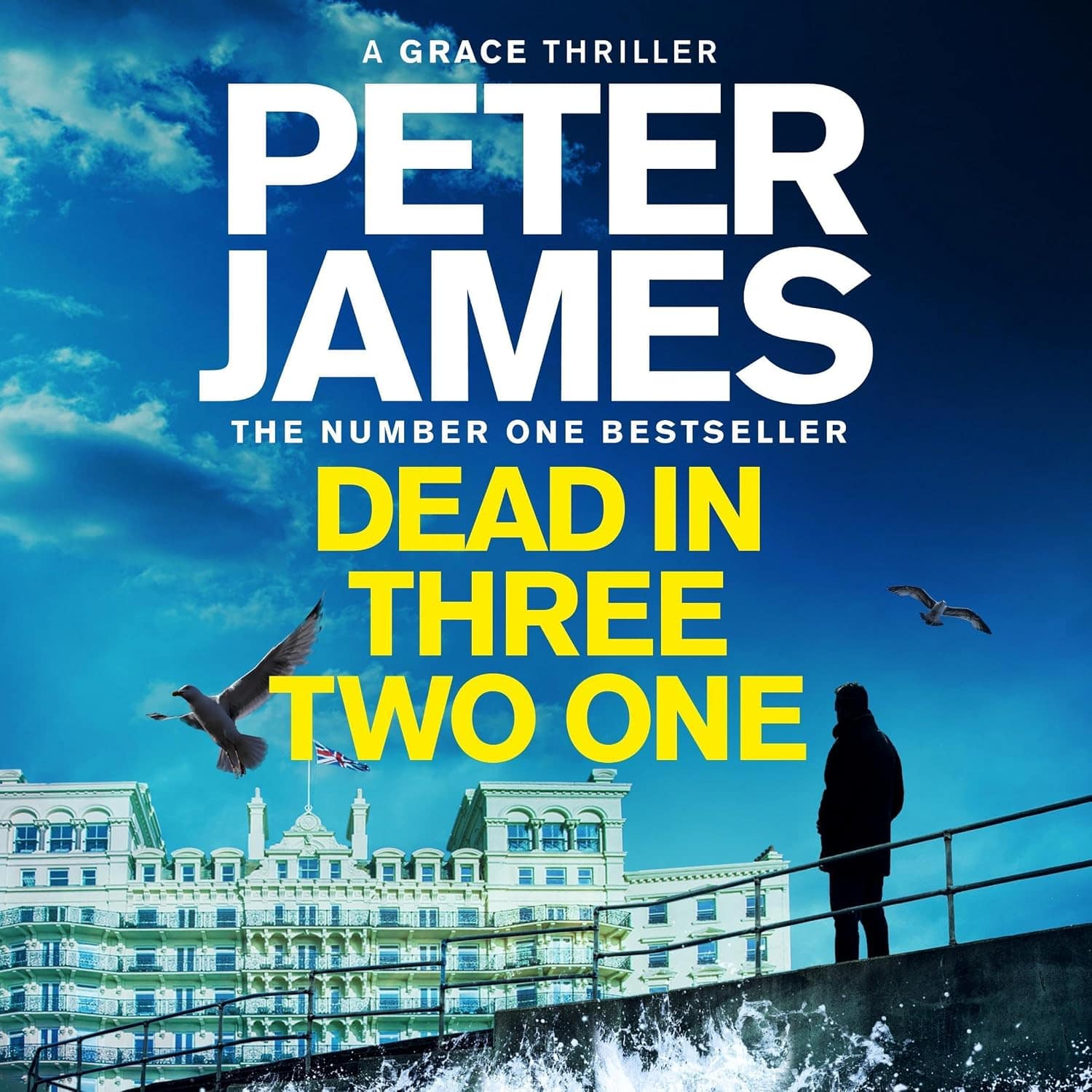 Dead in Three Two One by Peter James, audiobook cover art