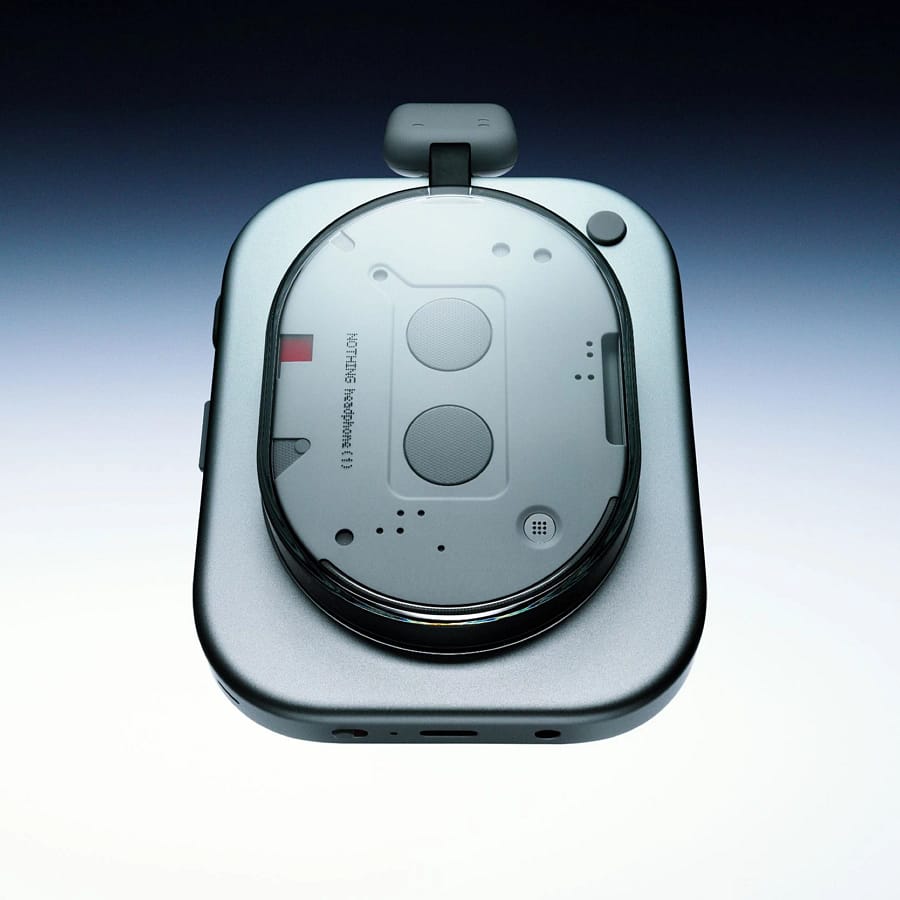 Nothing Headphones One case with signature transparent design