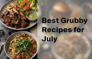 Best Grubby recipes for July 2026 featuring sticky baked tofu with aji verde and heirloom tomato linguine