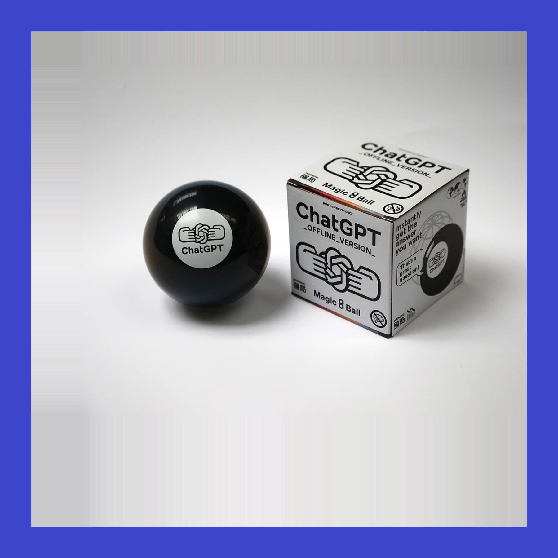Darren Cullen ChatGPT Magic 8 Ball, Satirical Art Object UK – £40