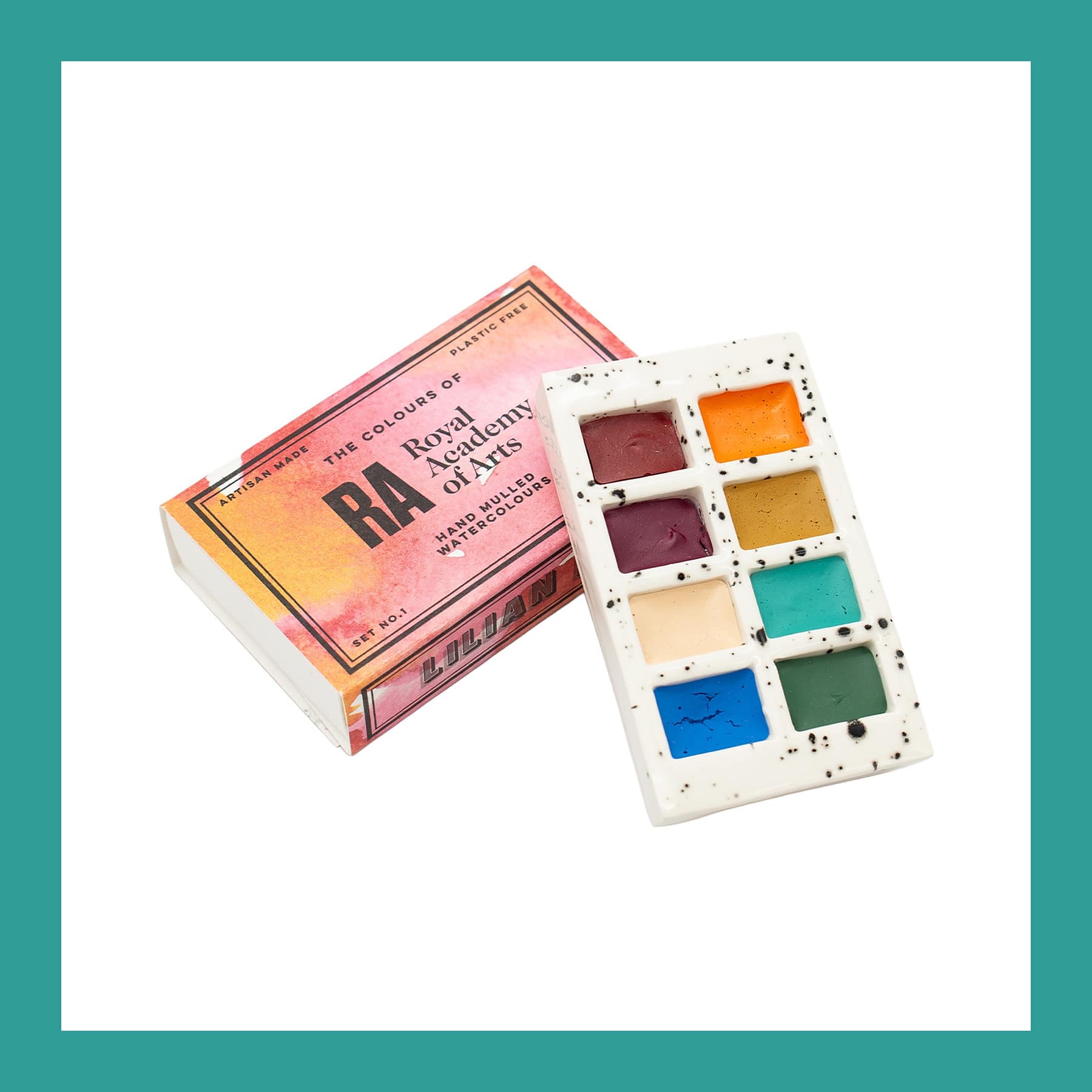 Royal Academy Ceramic Palette, Lilian May Watercolour Set UK – £44