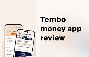 Tembo Money app open on a phone beside the title Tembo Money App Review