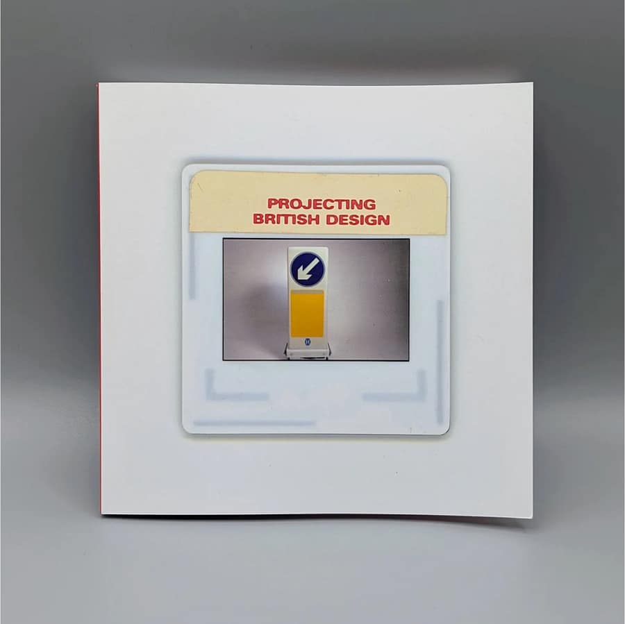 Front cover of Projecting British Design, the Design Council Slide Collection book published by the modernist
