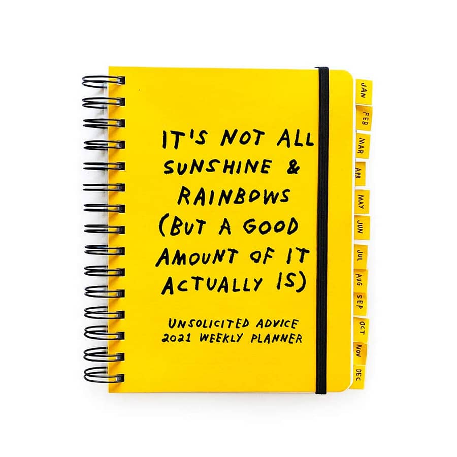 Unsolicited Advice Weekly Planner 2021