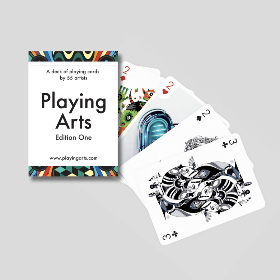 Playing arts artists designed playing cards edition one with box