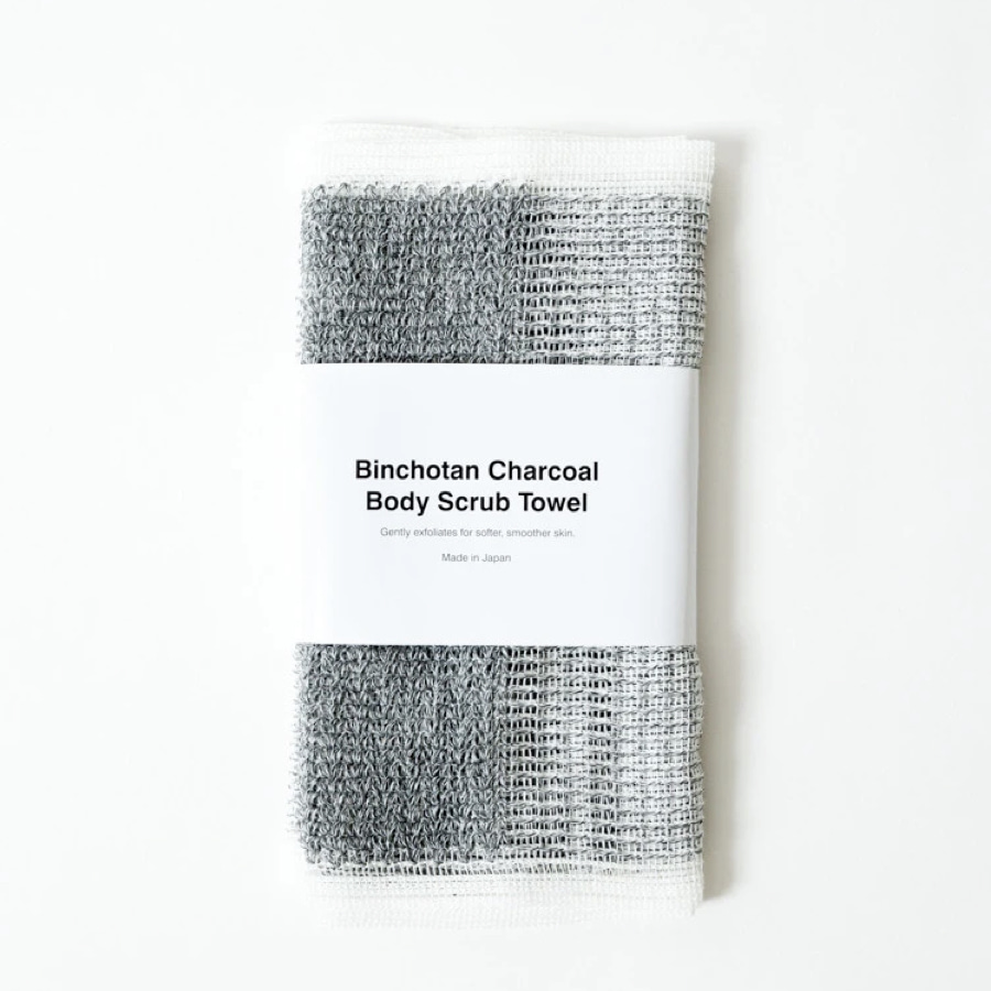 Binchotan Charcoal Body Scrub Towel