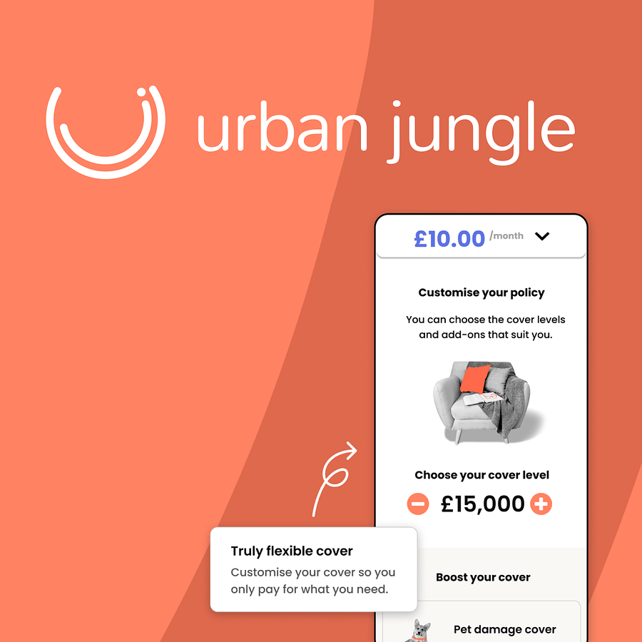 Urban Jungle discount code and referral for £20 off home or contents insurance from CoolCuration.com