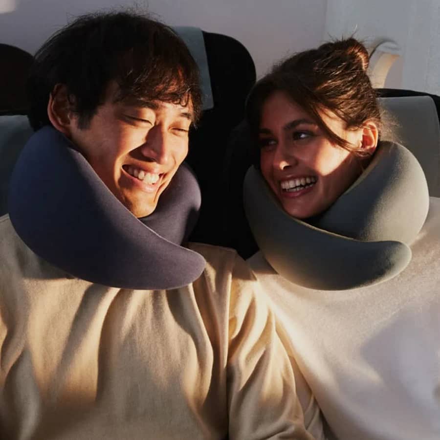Ostrichpillow Go – memory foam travel neck pillow ideal for UK flights and long journeys