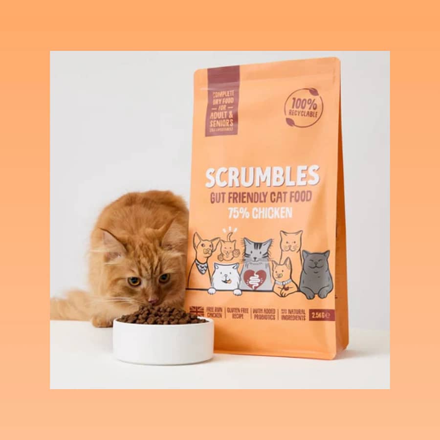 Scrumbles cat food with real ingredients and discount code offer