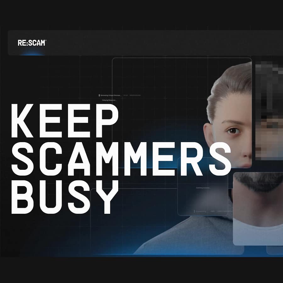 Rescam.org – Keep Scammers Busy Banner