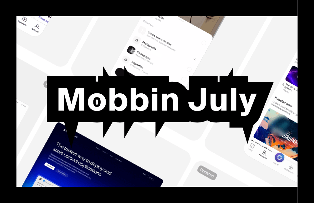 Cover for the July 2026 Mobbin new apps roundup