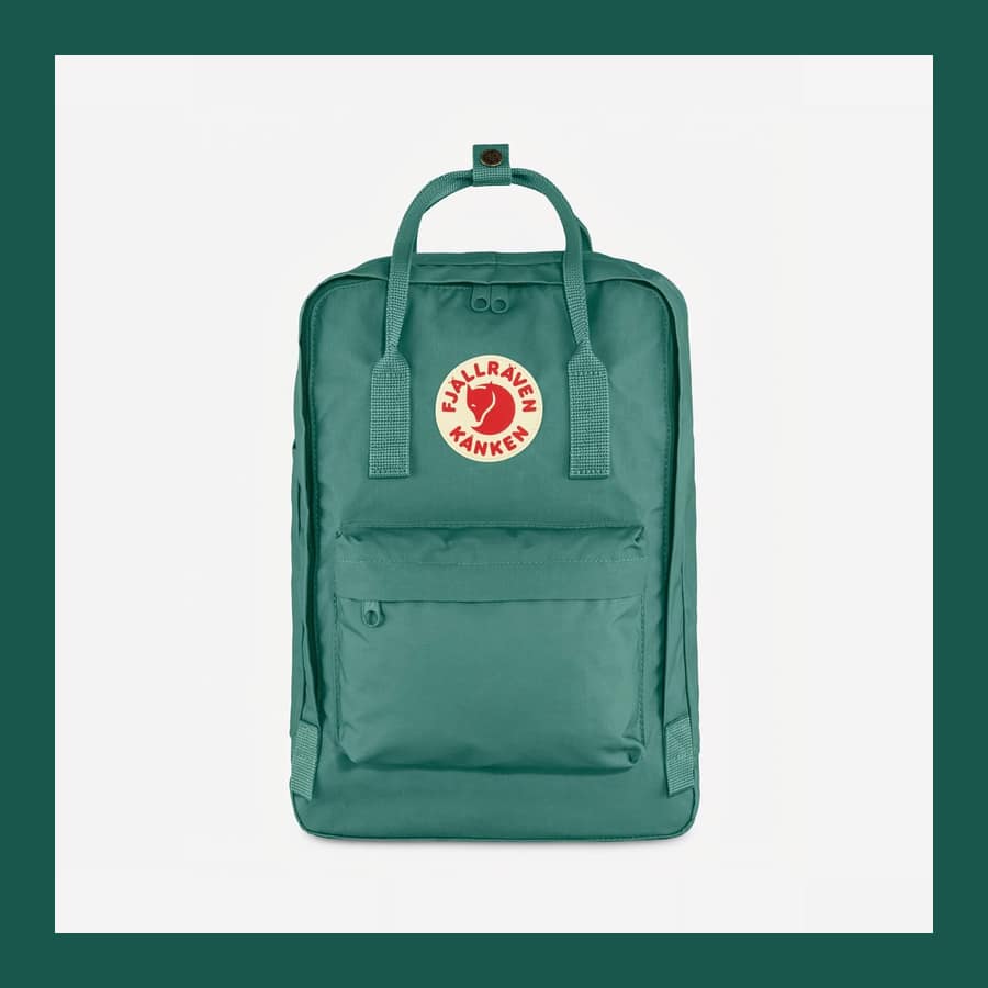 Fjällräven Kånken Laptop 15 inch backpack in frost green