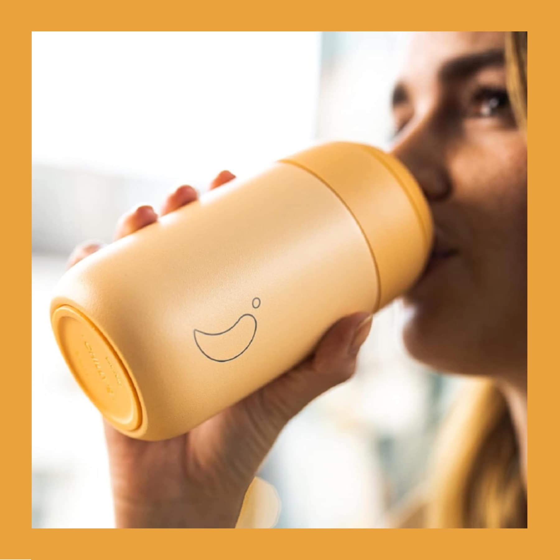 Chillys Series 2 stainless steel reusable coffee cup in whale blue, 340ml