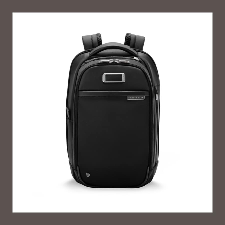 Briggs and Riley at Work Slim Backpack in black